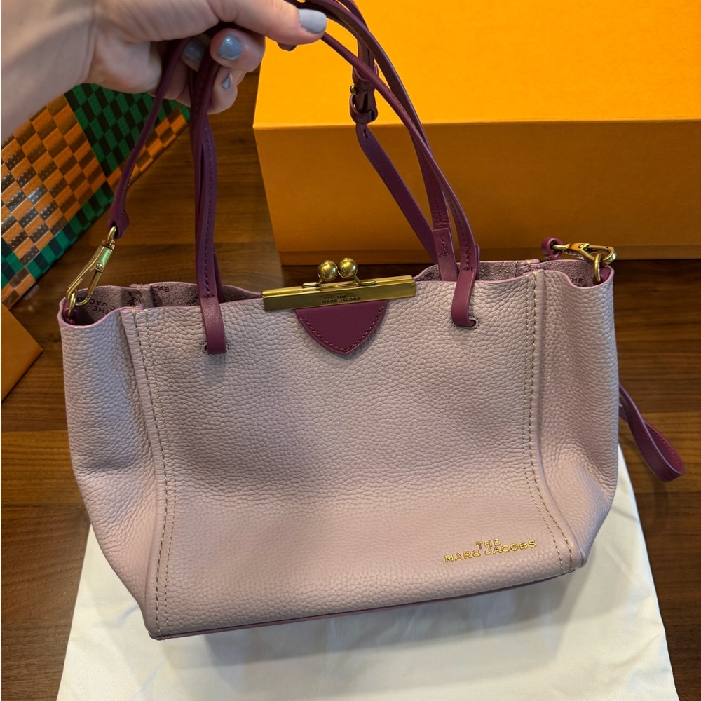 Marc Jacobs Purple Leather Shoulder Bag